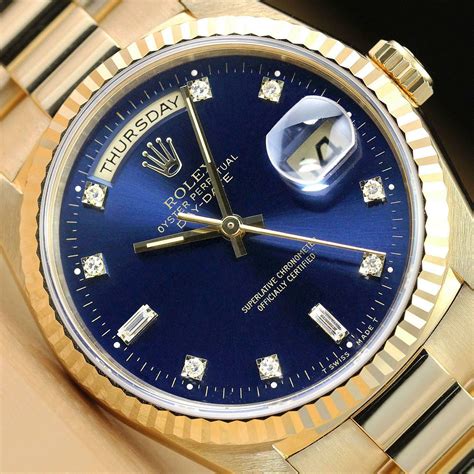 silver blue rolex